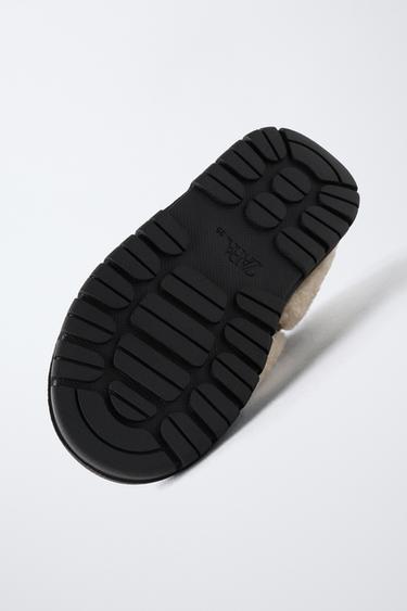 BOTTES EFFET MOUTON - Marron sable de Zara - Image 6