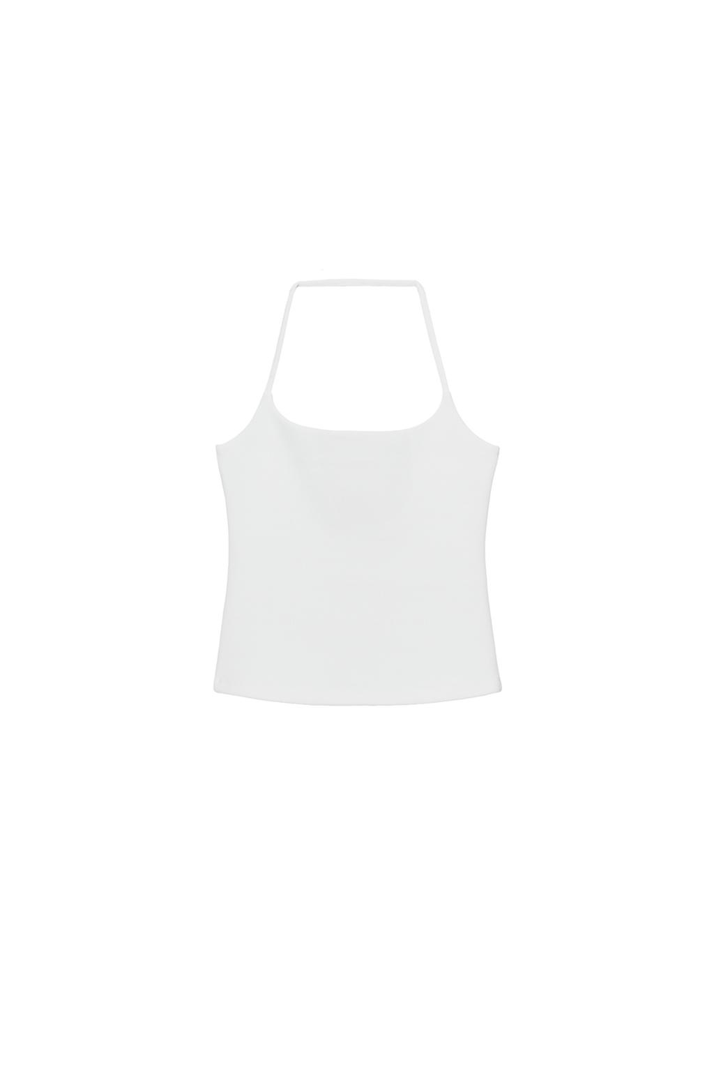 STRETCH KNIT HALTER TOP - image 3