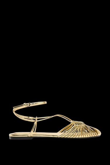 CANGREJERA TIRAS EFECTO METALIZADO - Oro de Zara - Imagen 0