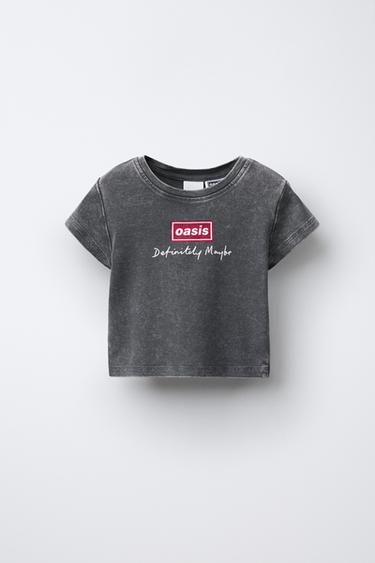 OASIS ® WASHED-EFFECT T-SHIRT - Anthracite grey by Zara - Image 0