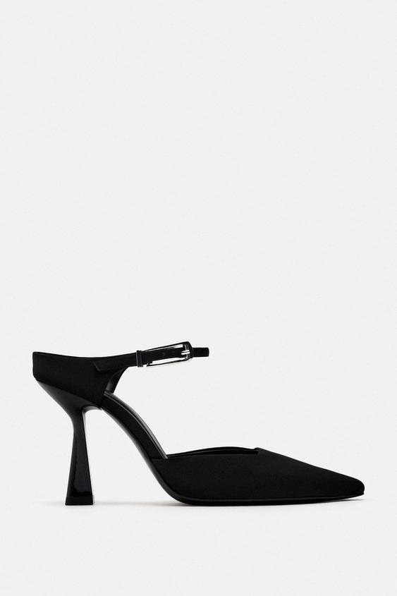 HIGH-HEEL MULES WITH INSTEP STRAP - Black | ZARA South Africa