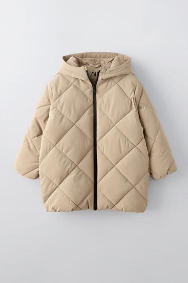 LONG PUFFER JACKET - camel by Zara