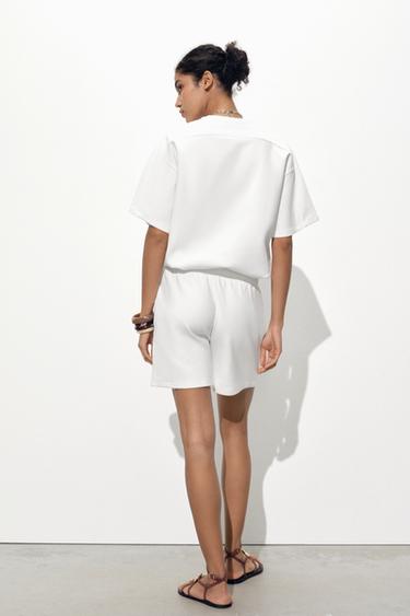 INTERLOCK BERMUDA SHORTS - White by Zara - Image 2