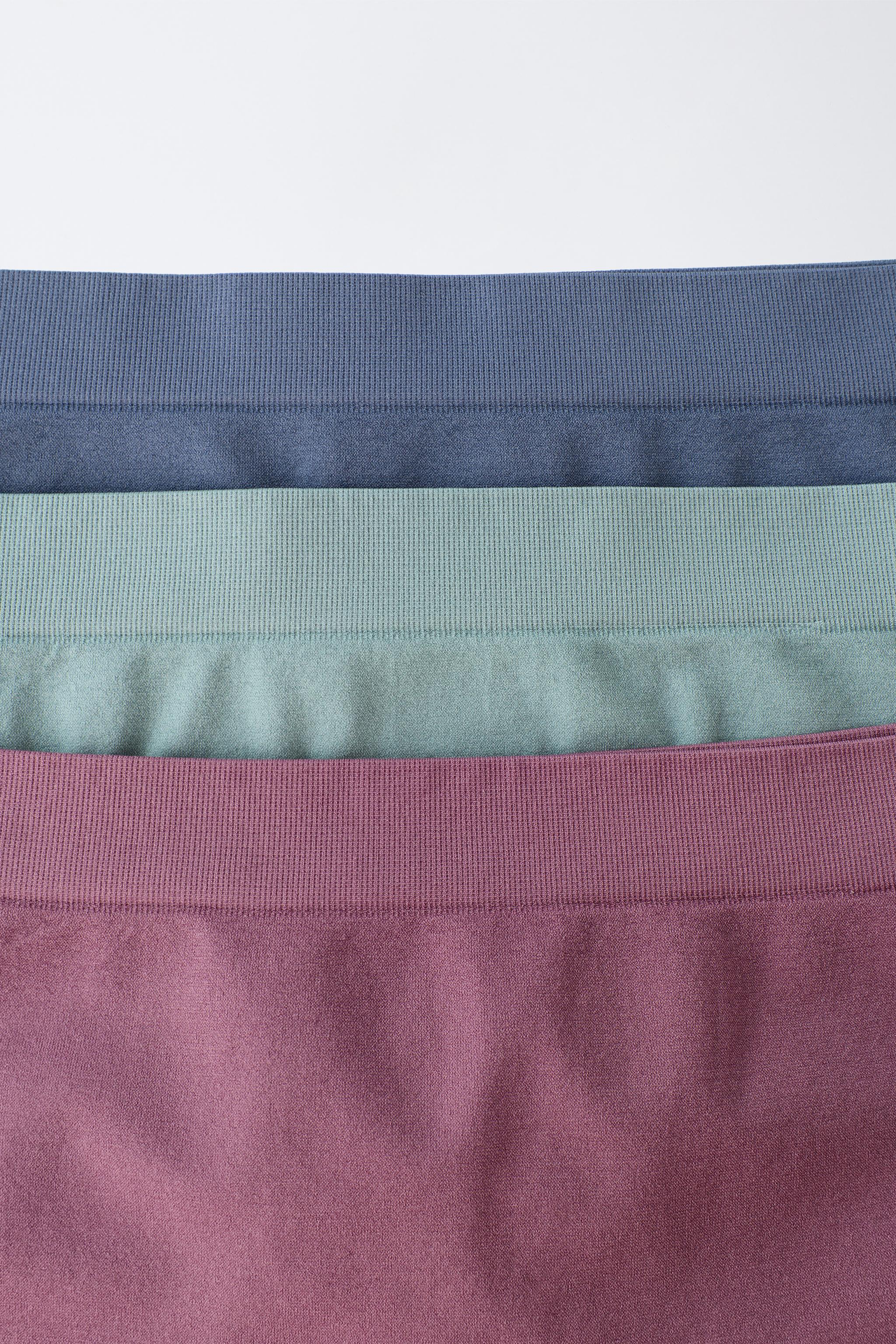 AGES 8-14 / THREE-PACK SEAMLESS BOYSHORTS — Multicolored