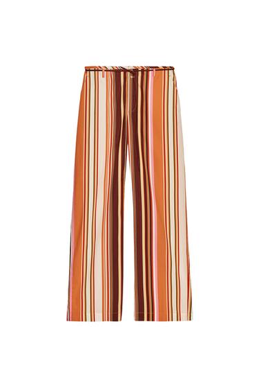 STRIPED FLARE TROUSERS ZW COLLECTION
