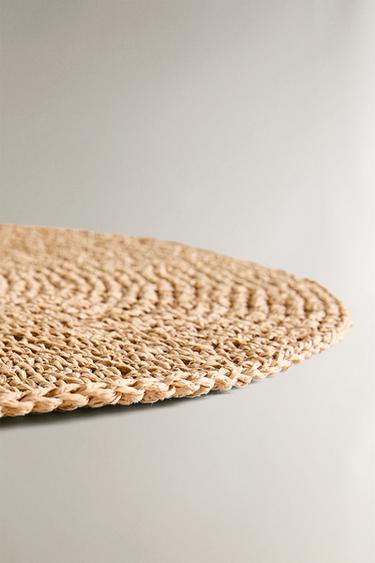 ROUND PAPER PLACEMAT - Brown by Zara - Image 1