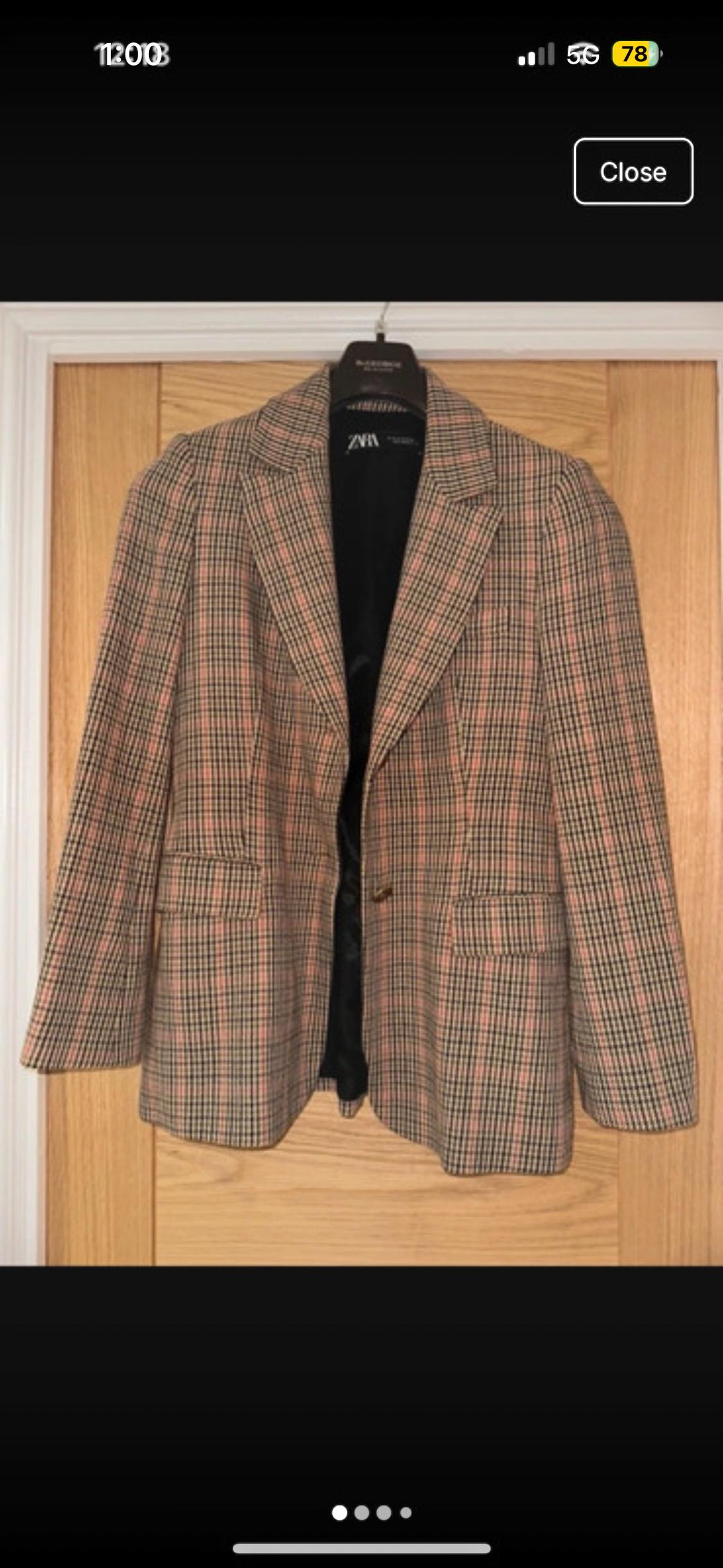 CHECK TAILORED BLAZER