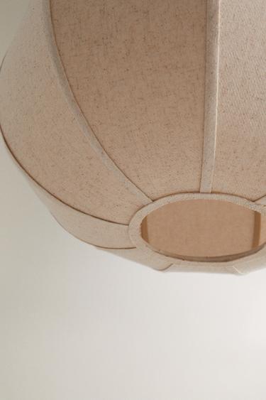 SMALL LINEN CEILING LAMP - Ecru by Zara - Image 3
