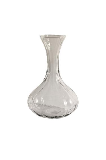 RAISED DESIGN GLASS DECANTER - Transparent by Zara