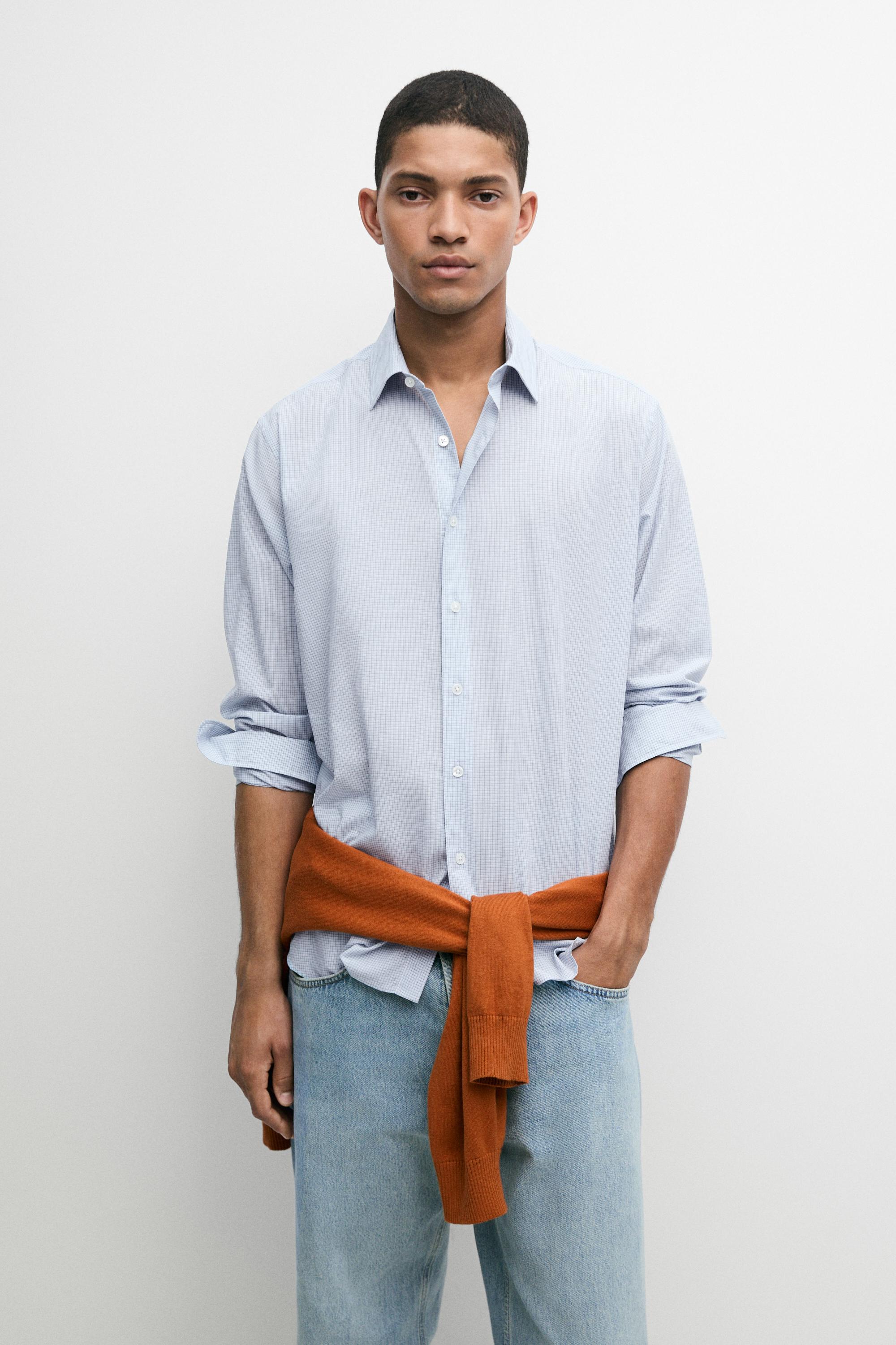 100% cotton regular fit gingham check shirt