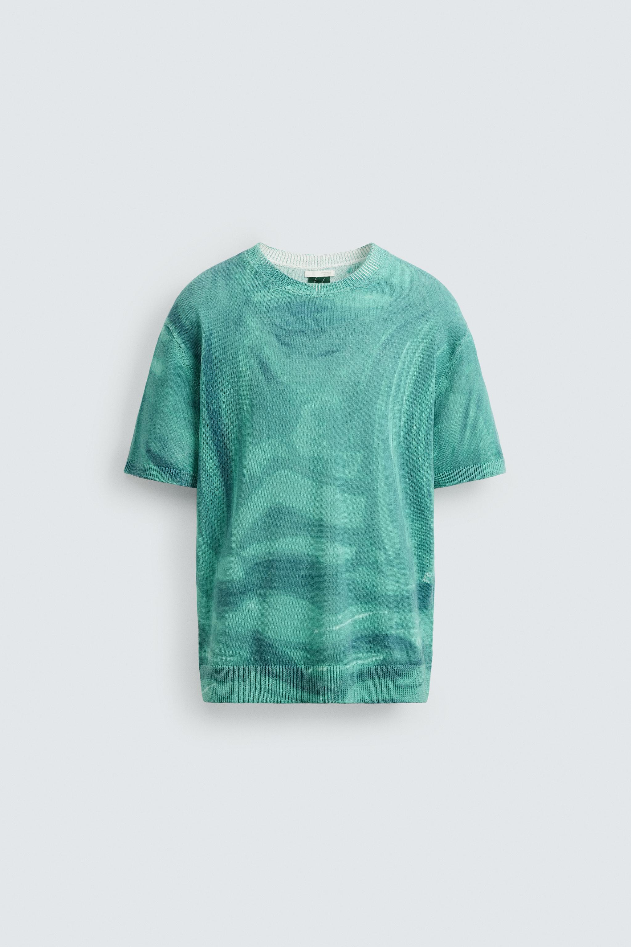 GRAPHIC PRINT KNIT T-SHIRT © OTIS KWAME KYE QUAICOE - Blue