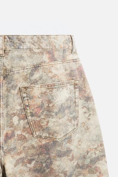 PANTALON À IMPRIMÉ CONTRASTÉ - brun de Zara - Image 8