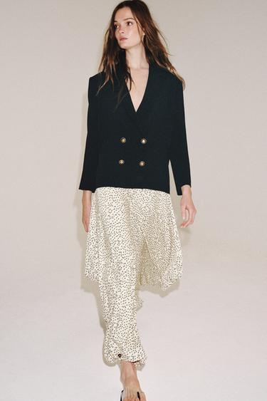 VESTE DROITE BOUTONS ZW COLLECTION - Noir de Zara - Image 4