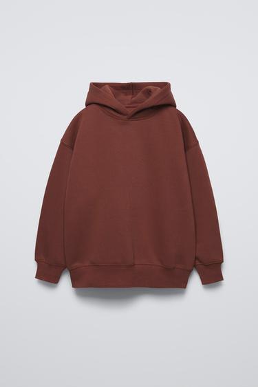 SUDADERA LISA - Burdeos oscuro de Zara