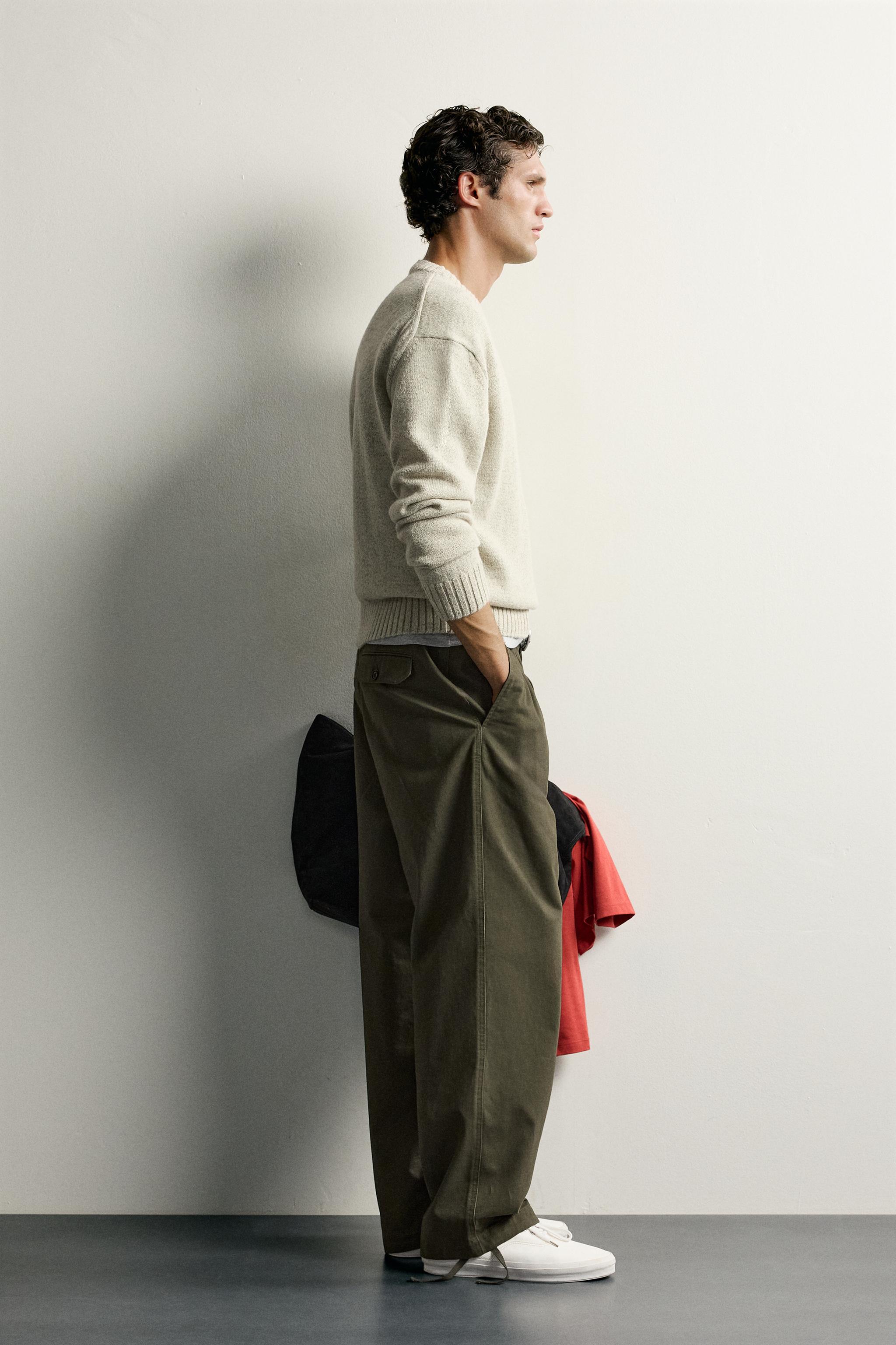 COTTON RELAXED FIT PANTS