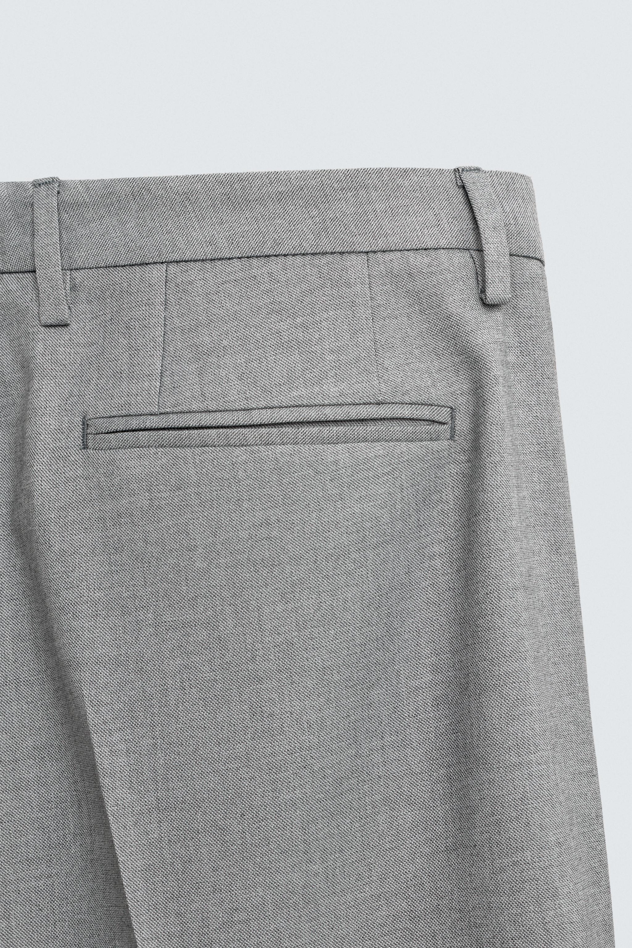 STRETCH SUIT PANTS - Gray | ZARA United States