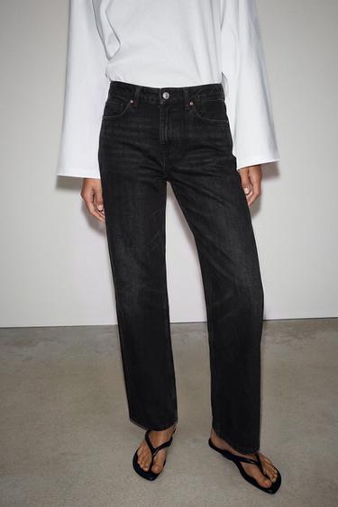 JEANS Z1975 REGULAR TIRO BAJO - Negro de Zara