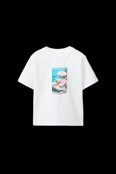 T-SHIRT MIT FOTOPRINT - Weiß von Zara - Bild 0