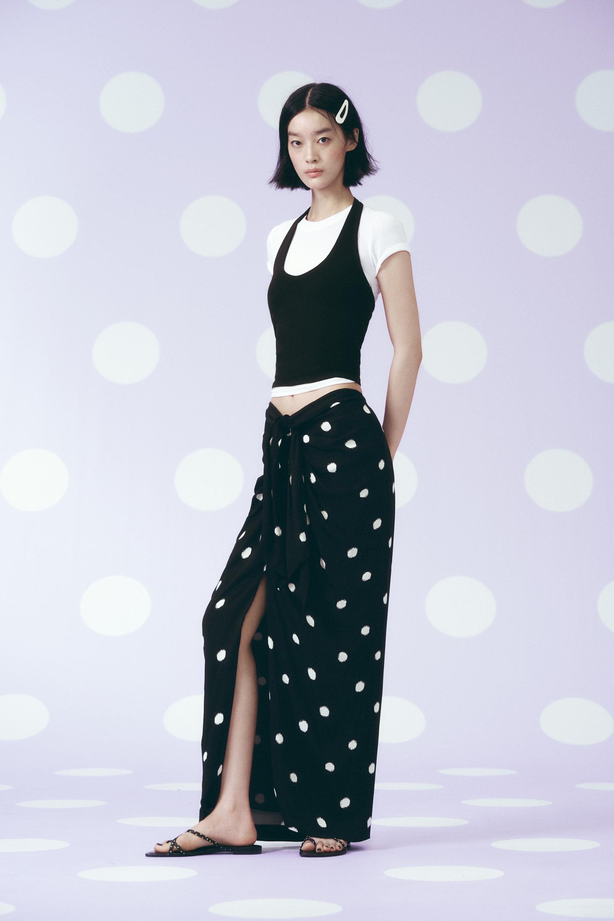 繞頸吊帶T 恤- 黑色| ZARA Taiwan, China / 中國台灣