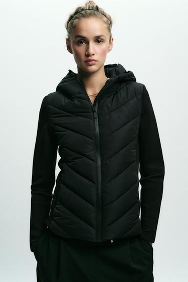 CONTRAST PUFFER JACKET - Black by Zara - Image 2