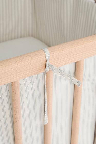 CHILDREN'S STRIPED COT BUMPER COVER - striped by Zara - Image 3