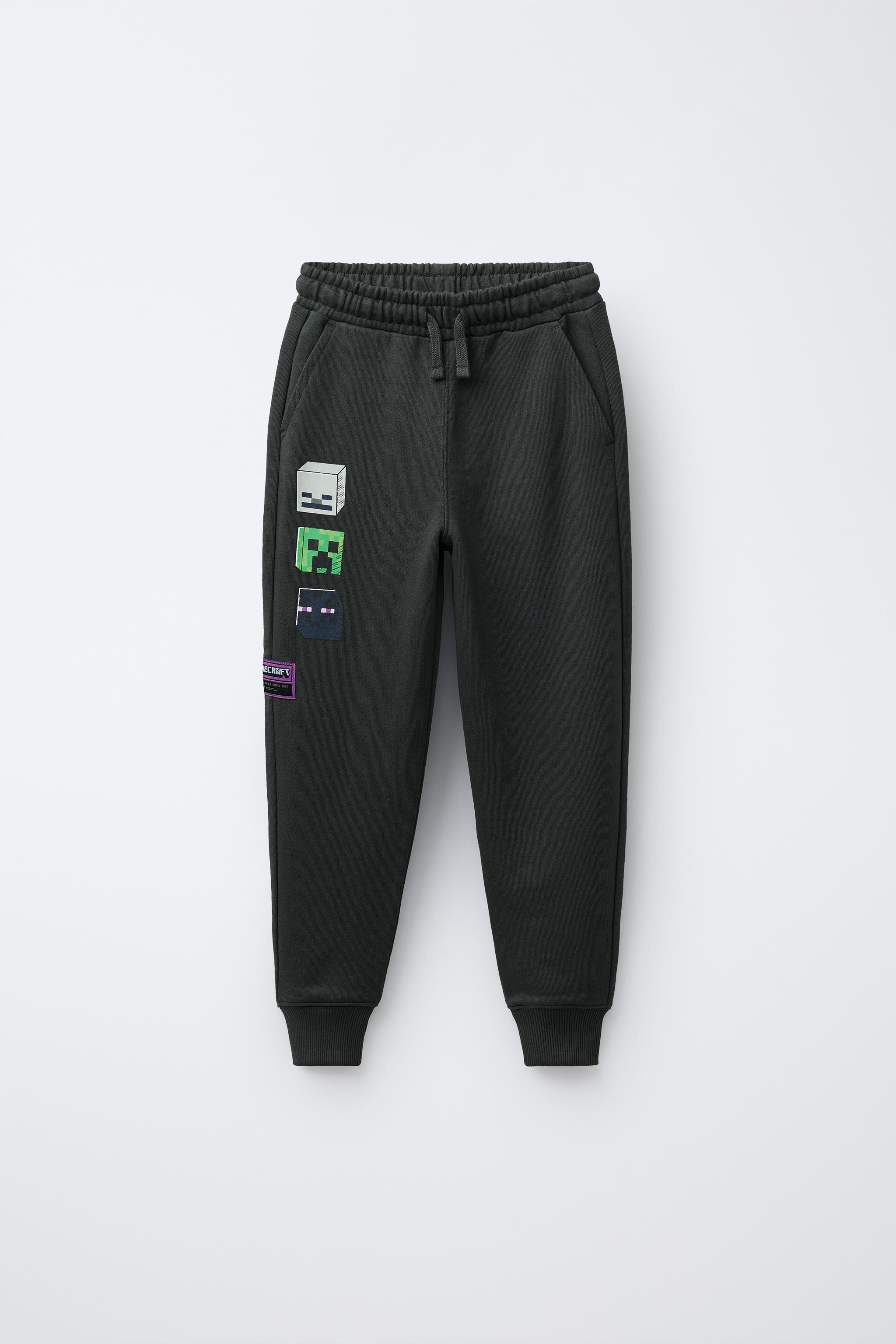 MINECRAFT © MOJANG AB. ™ JOGGER PANTS - Dark gray | ZARA United States