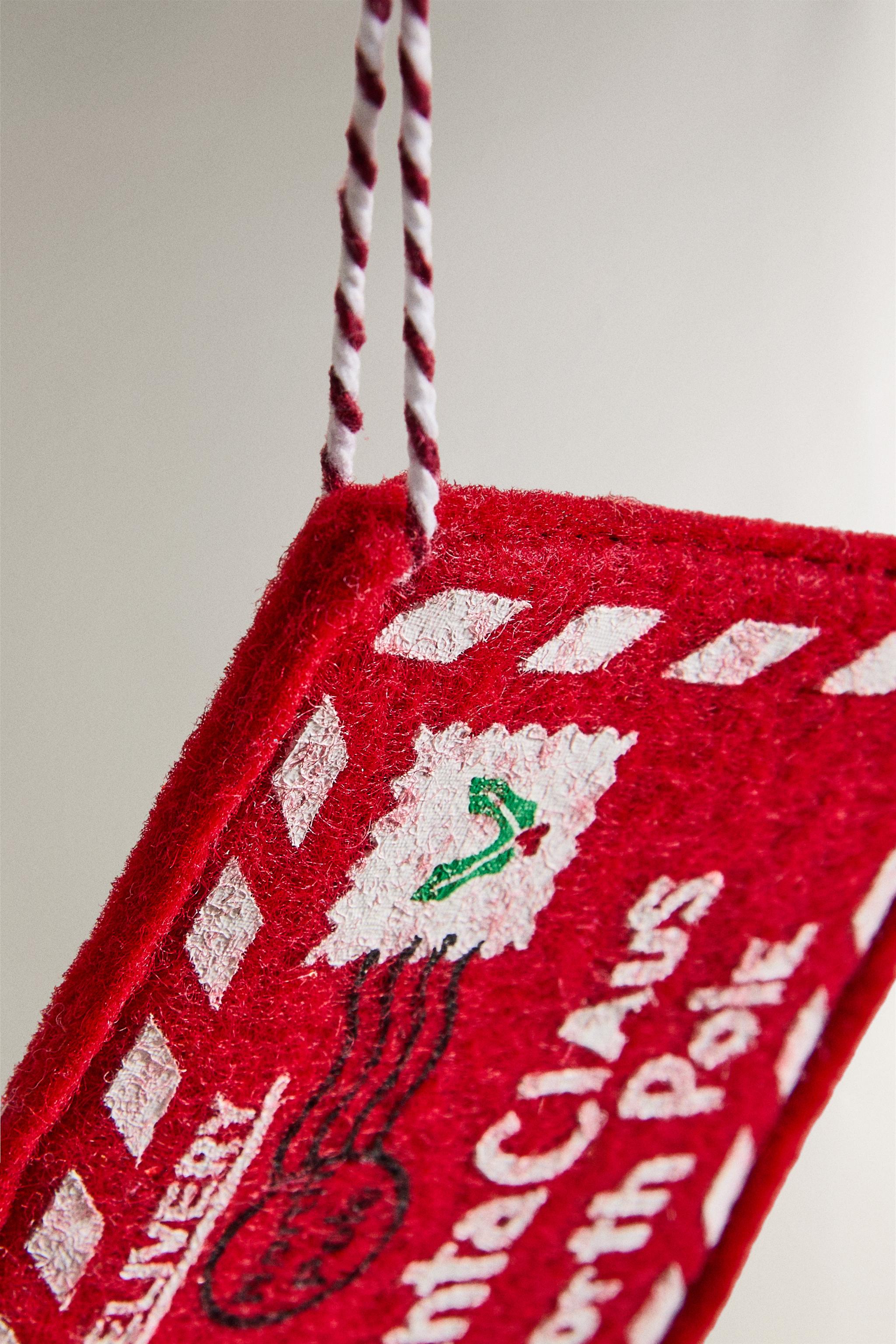 SANTA CLAUS FELT ENVELOPE CHRISTMAS TREE ORNAMENT