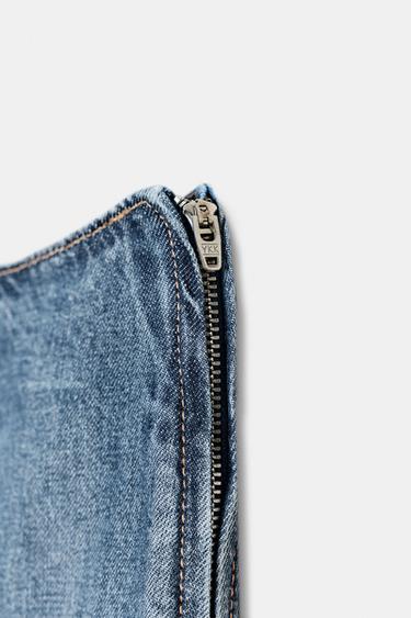 TRF STUDDED DENIM SKIRT - Blue by Zara - Image 7