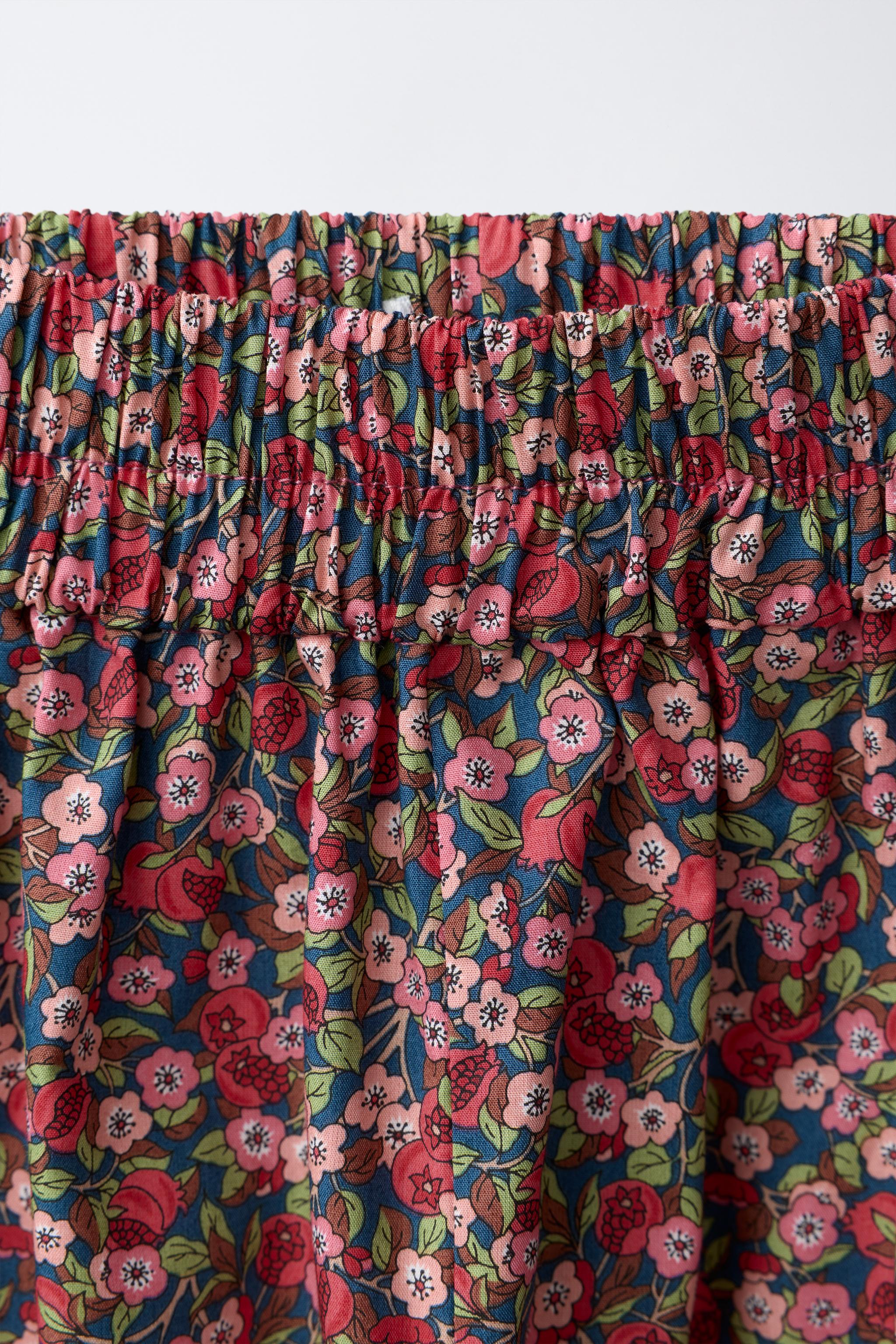 Детские брюки Zara FLORAL PRINT BLOOMER PANTS MADE WITH LIBERTY FABRIC — фото 3