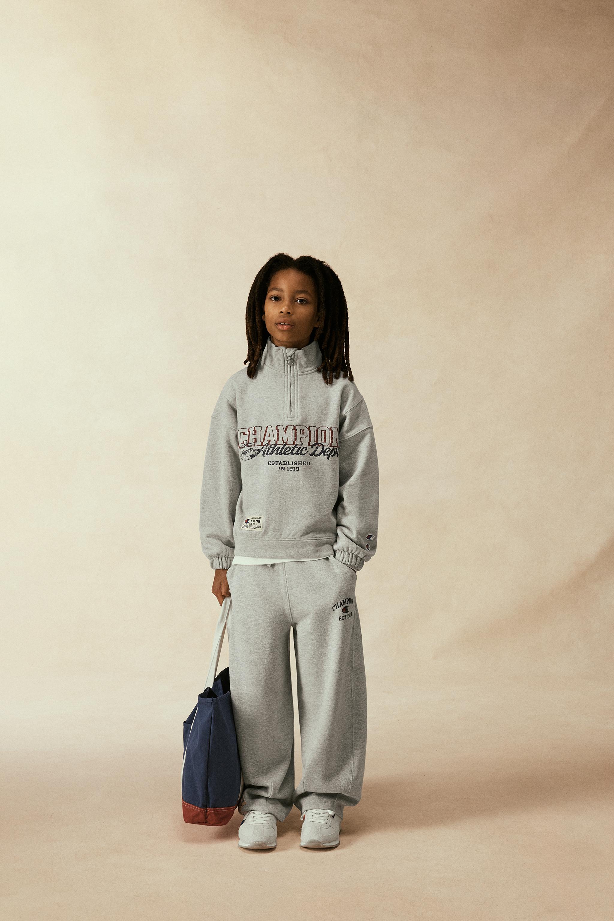 CHAMPION ® X ZARA BALLOON PLUSH PANTS - Beige marl | ZARA United