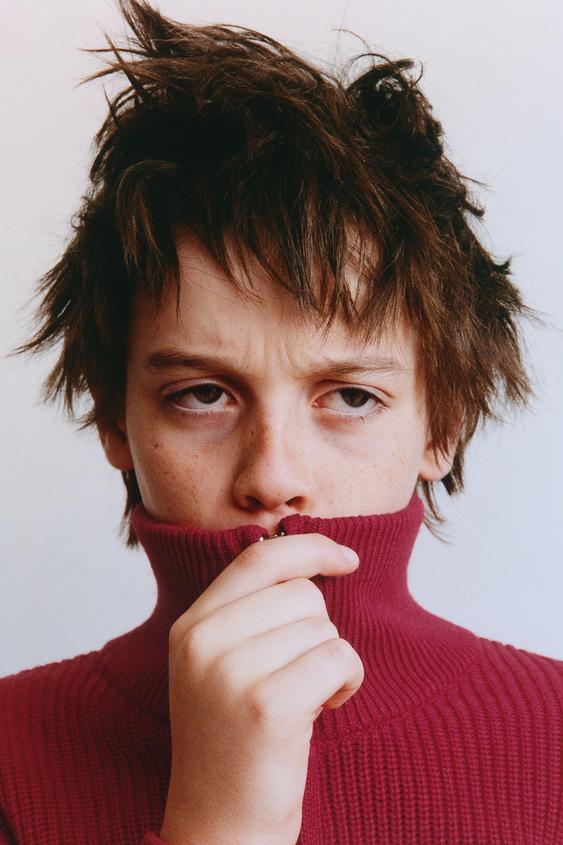 ZIP-UP KNIT JUMPER - Red by Zara - Image 0