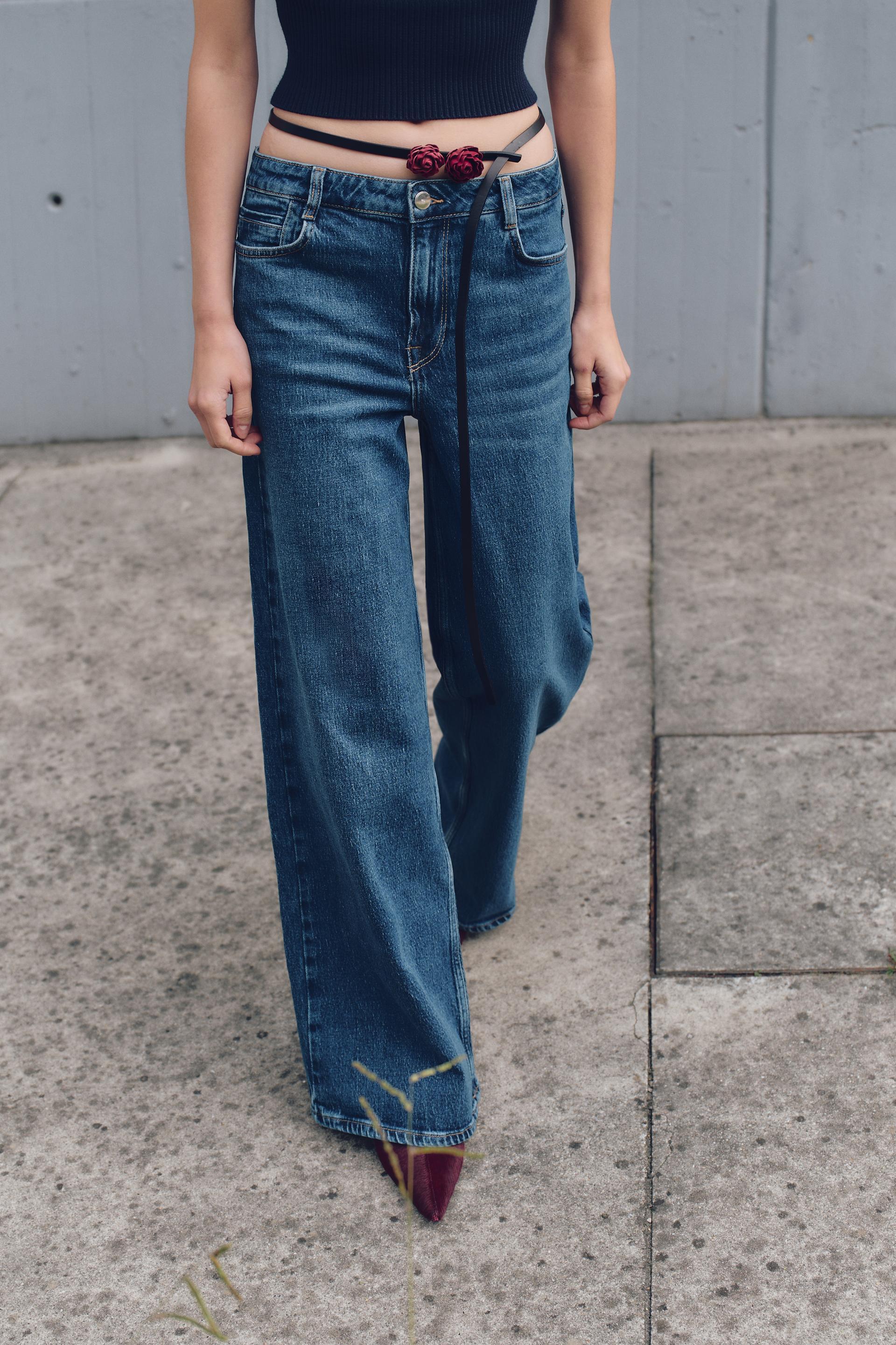 Wide leg fashion jeans zara