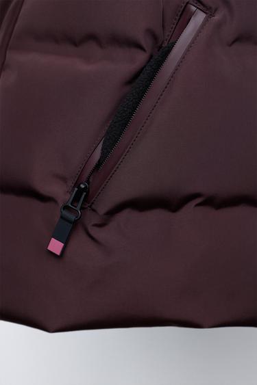DOUDOUNE EN PLUME ET DUVET WATER RESISTANT ET COUPE-VENT SYSTÈME RECCO® COLLECTION SKI - Marron de Zara - Image 7