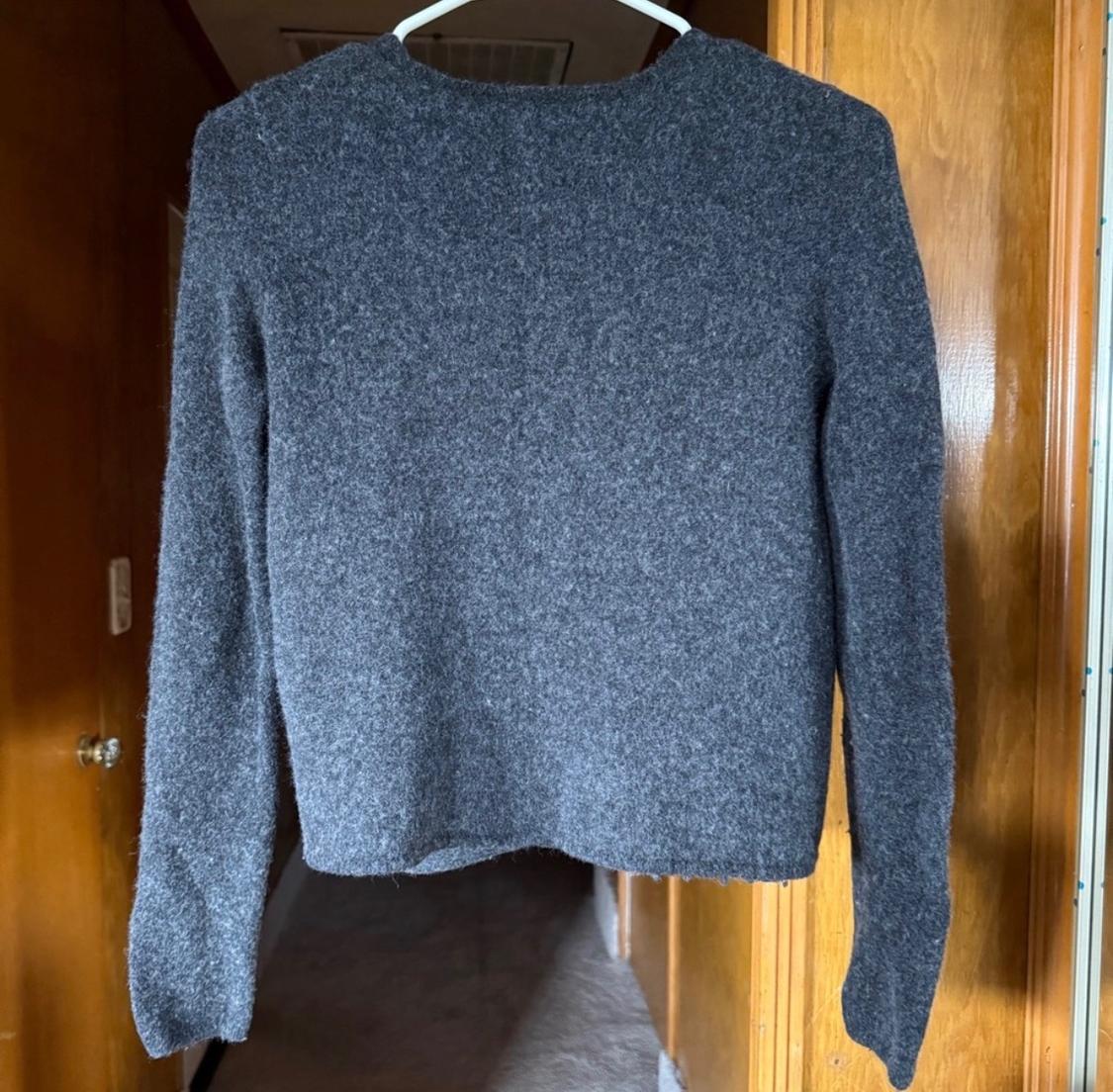 ZARA BUTTONED 100 WOOL CARDIGAN - Image 3