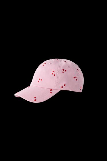 GORRA CORAZONES FLOCK - Rosa de Zara