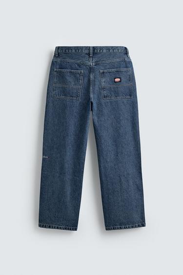 DENIM CHINO TROUSERS - Blue by Zara - Image 8