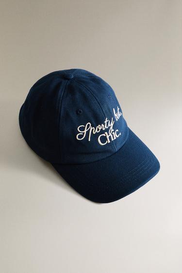 CASQUETTE COTON TENNIS - Bleu de Zara - Image 1
