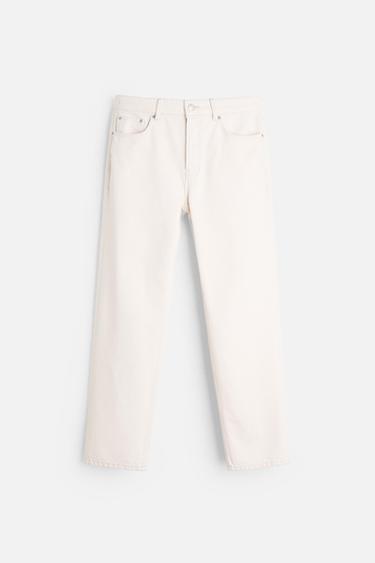 JEANS SLIM FIT - Blanco roto de Zara