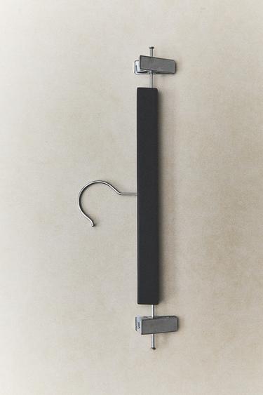 WOODEN SKIRT HANGER (SET OF 3) - Black by Zara - Image 5