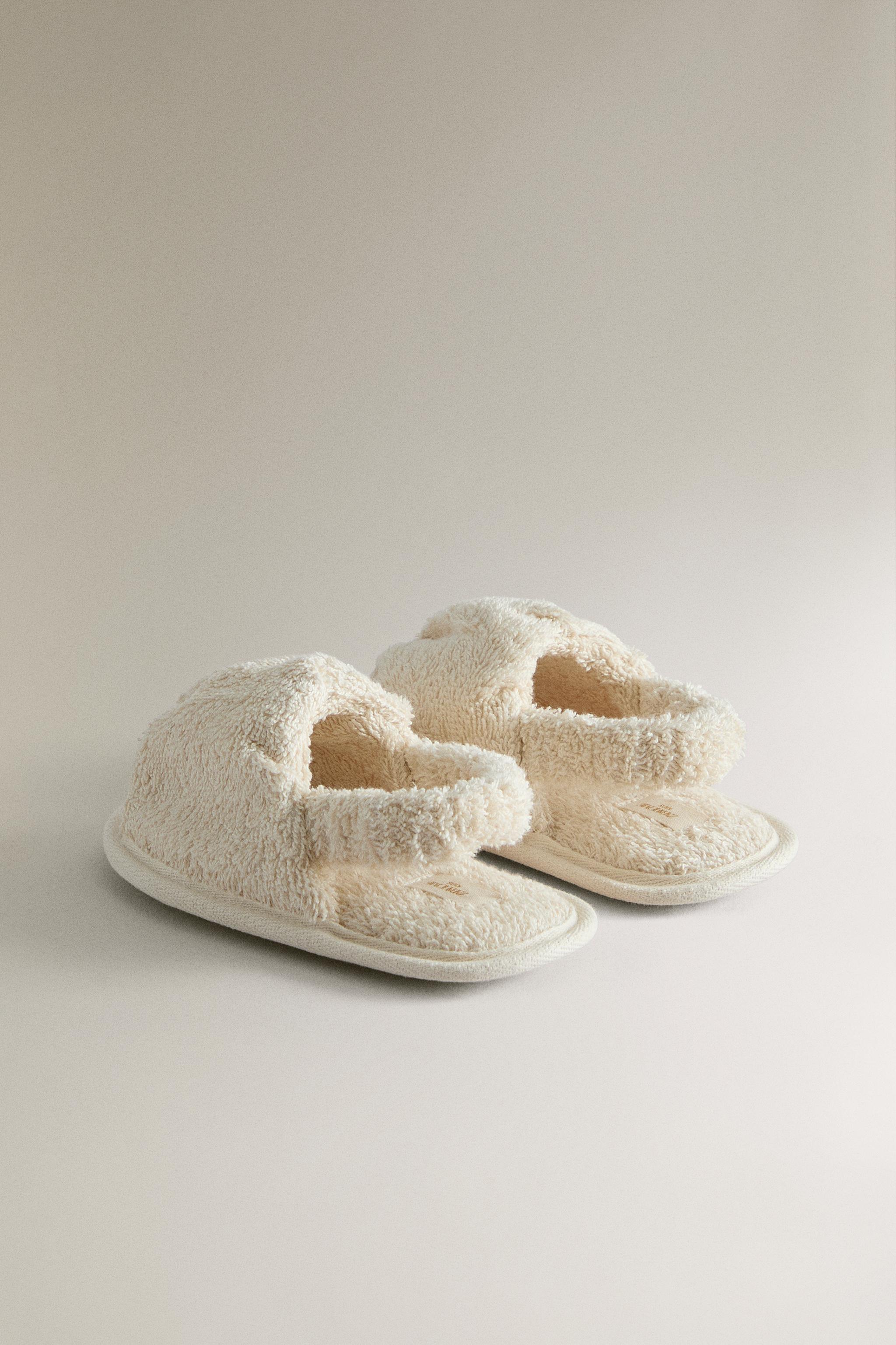Детские сандалии Zara KIDS TERRY SLIDE SLIPPERS — фото 4