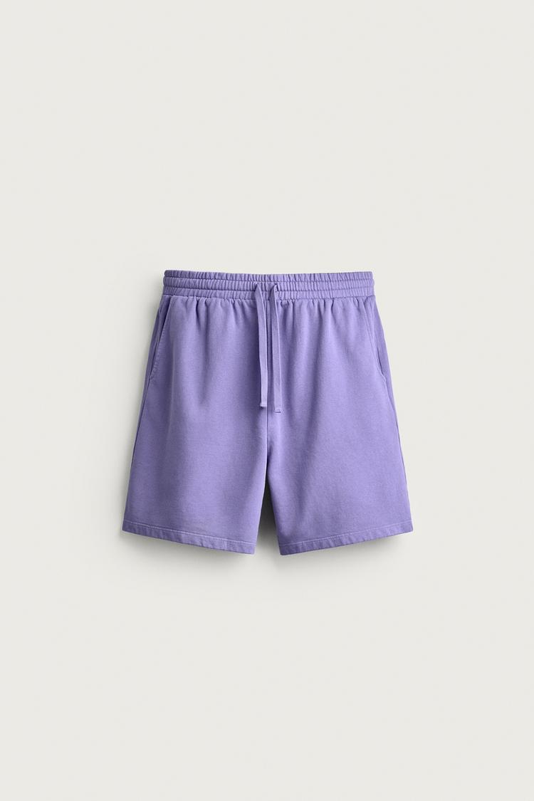 BASIC FADED JOGGER BERMUDA SHORTS