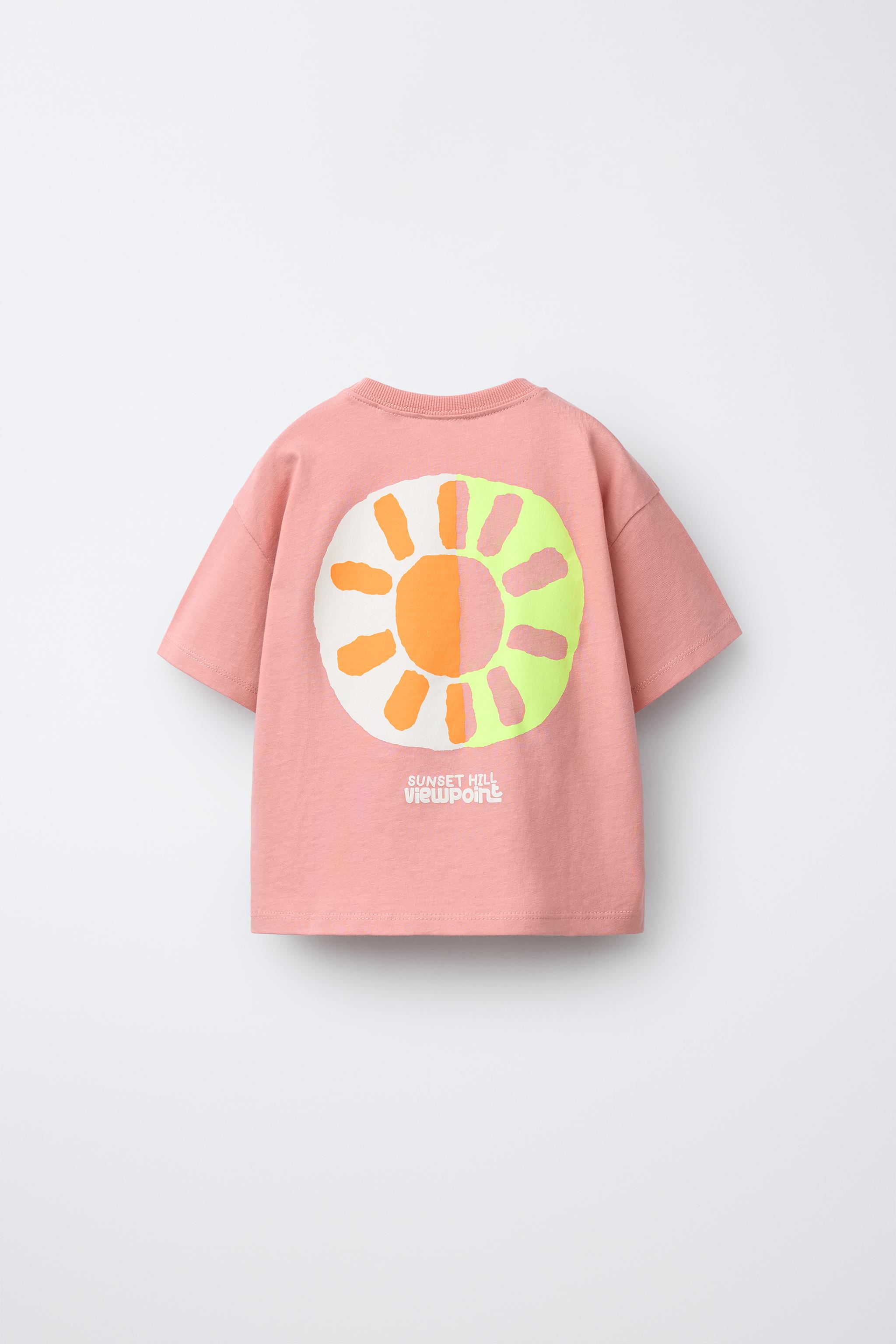 SUN PRINT T-SHIRT - Pale pink | ZARA India