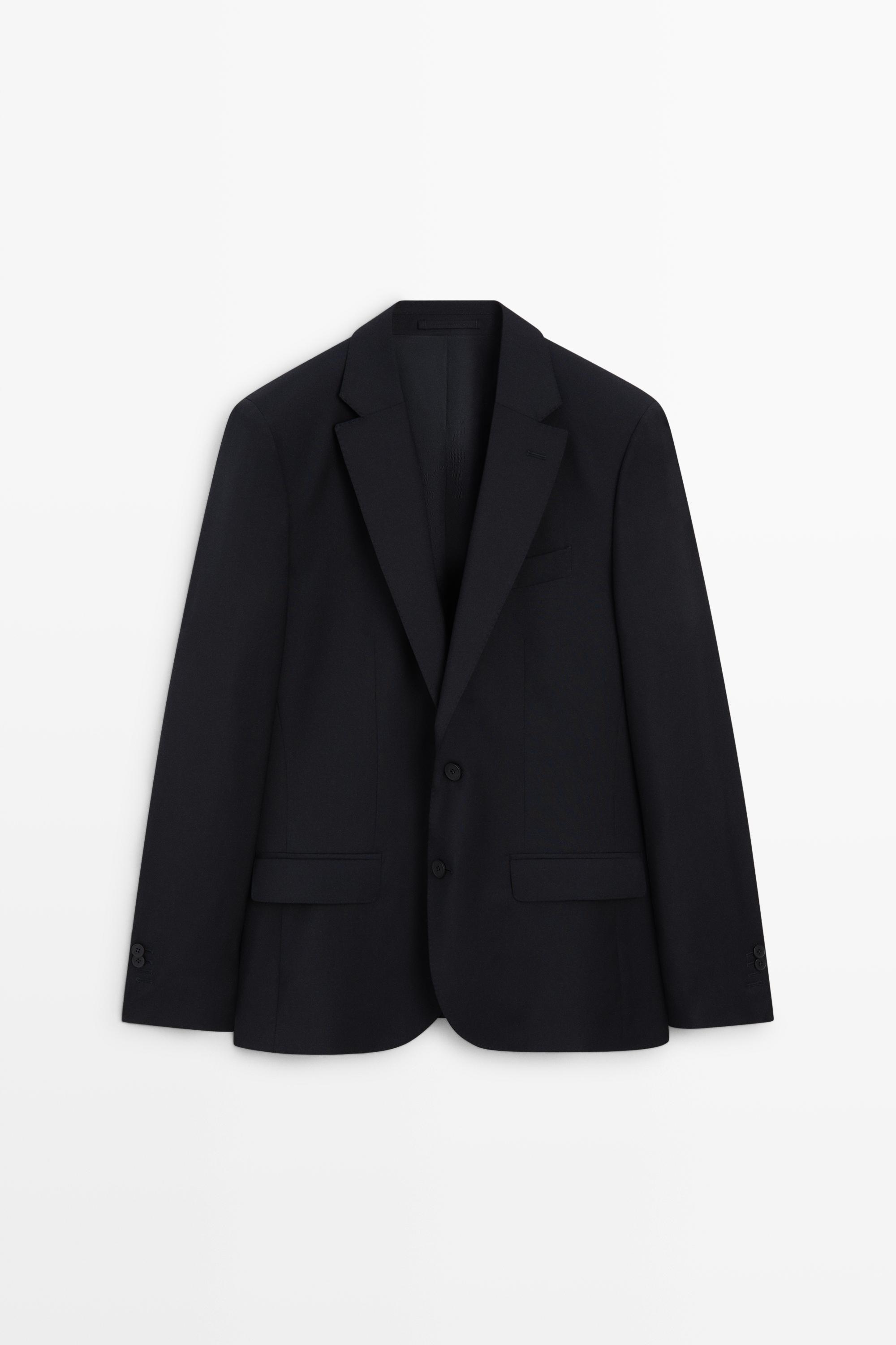 100% wool suit blazer