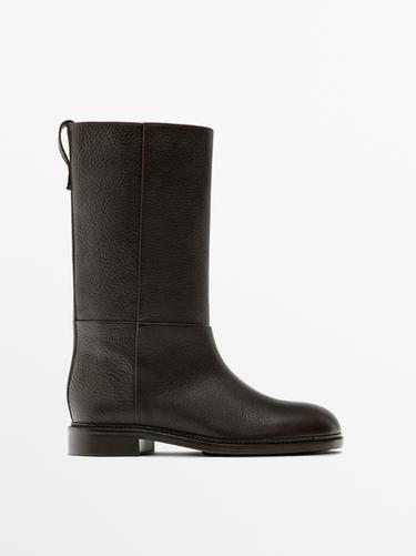 Zara Flat ankle boots - LIMITED - Brown