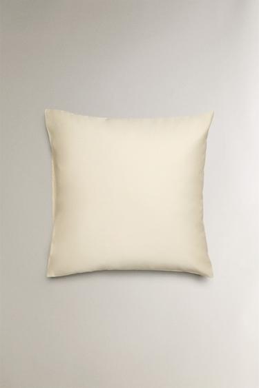 SATEEN PILLOWCASE (1000 THREAD COUNT) - Cream by Zara - Image 1