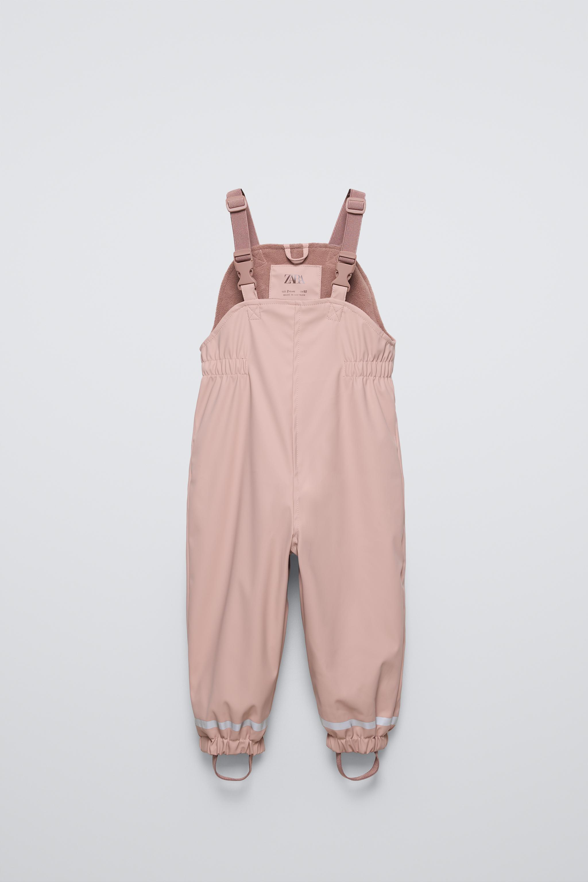 Zara PLAIN WATER RESISTANT OVERALLS. Size 2024 3-4t