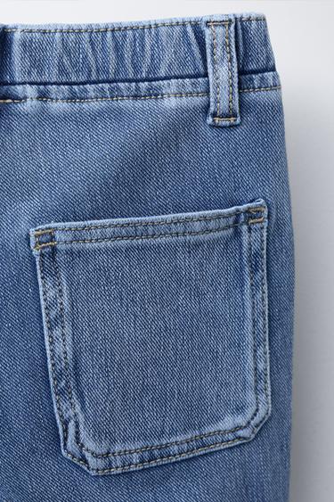 BASIC DENIM LEGGINGS - Mid-blue by Zara