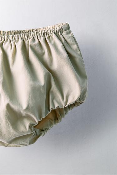 1-24 MOIS/ BLOOMER POPELINE PLIS ÉDITION LIMITÉE - Vert d'eau de Zara - Image 2