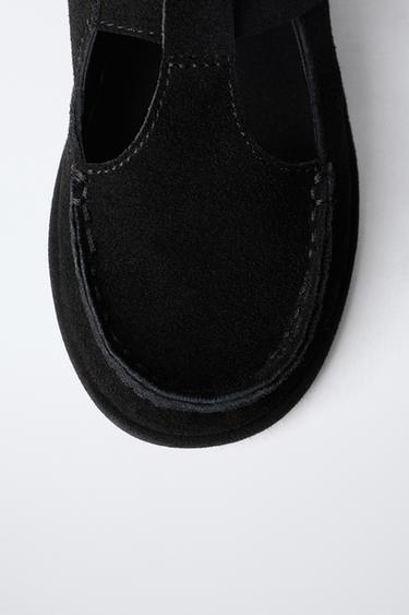 LEATHER T-BAR SHOES - Black by Zara - Image 5