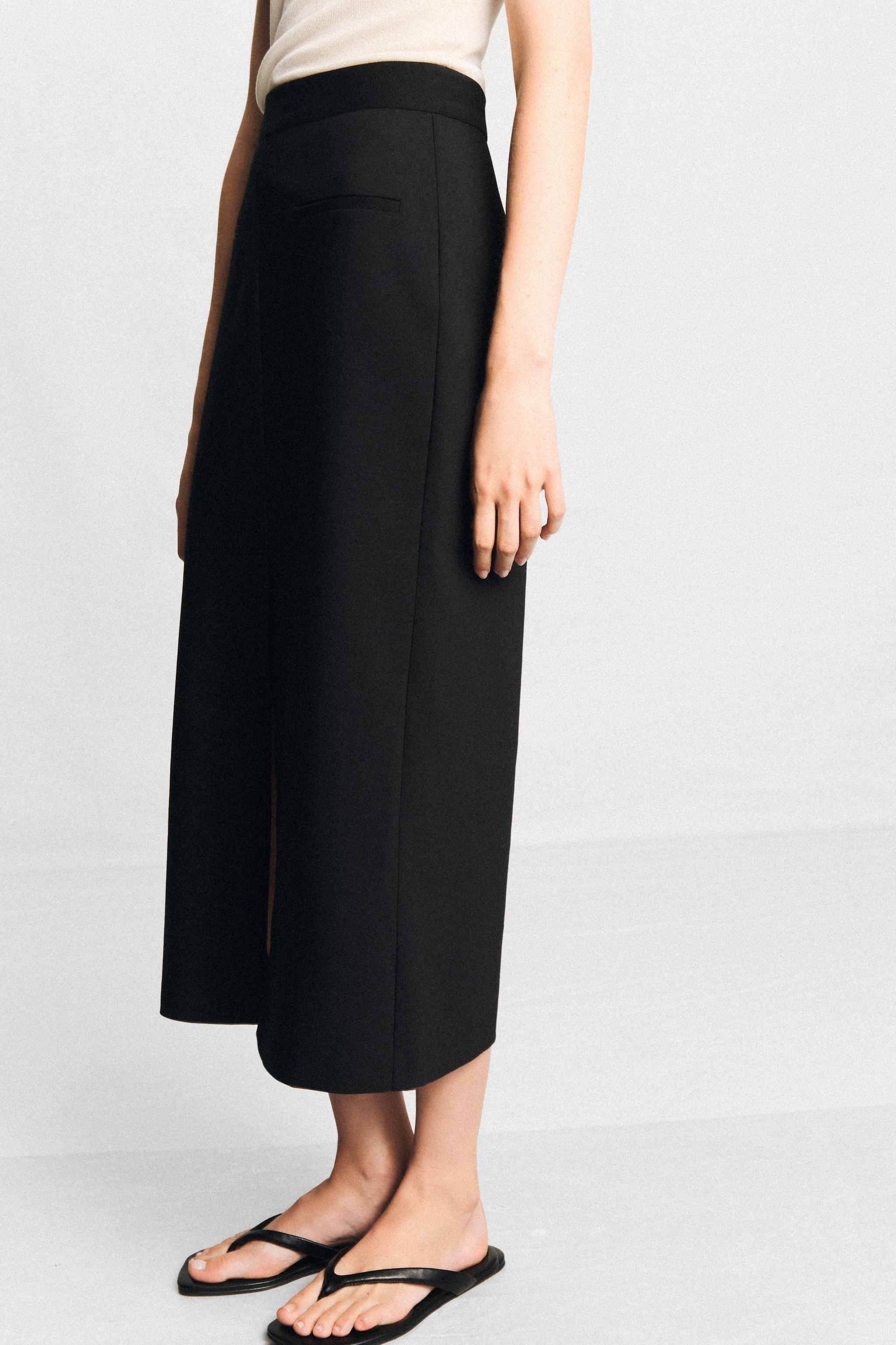 Женские юбки Zara MIDI SLIT SKIRT — фото 3